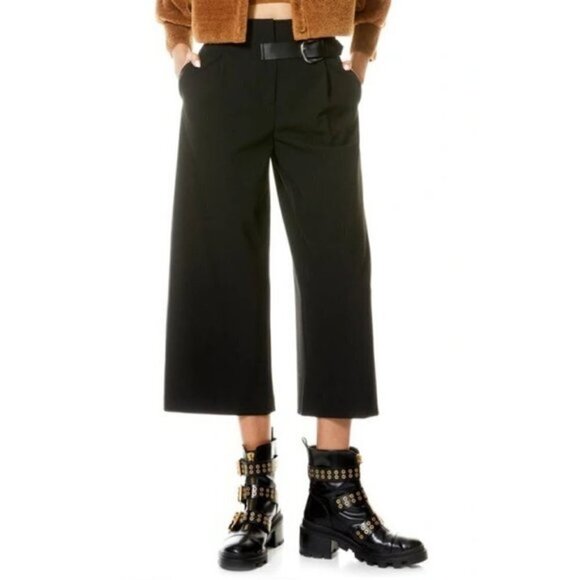 ALICE + OLIVIA Adelina Belted Pant - Picture 1 of 10